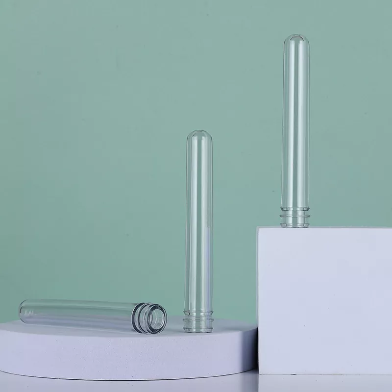 Pré-formas PET de pescoço crimpado para frasco de spray cosmético