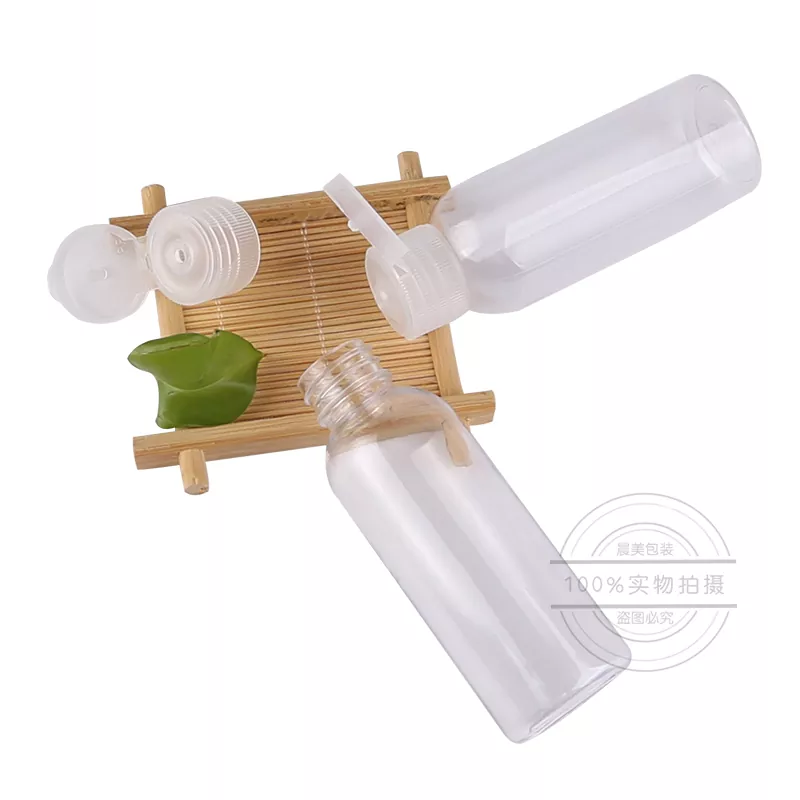 Tampa dispensadora flip top para frascos de cosméticos