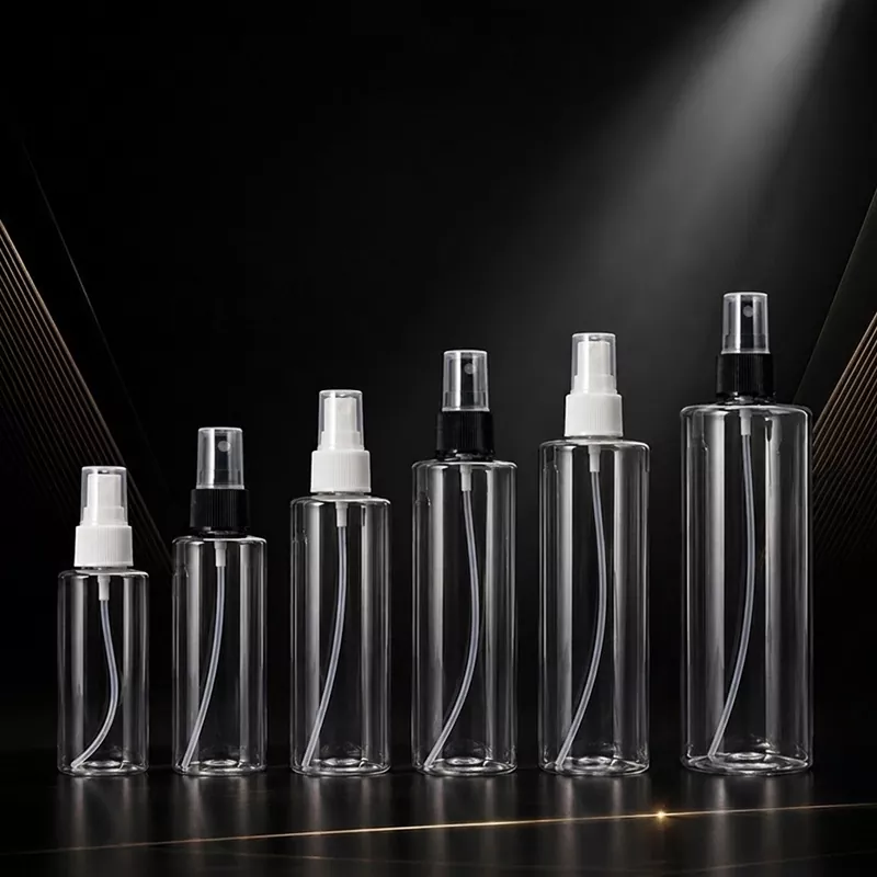 Frasco de spray de ombro plano PE Fine-Mist